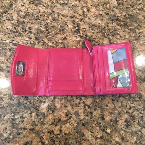 Pink Nordstrom leather wallet - Picture 2 of 4
