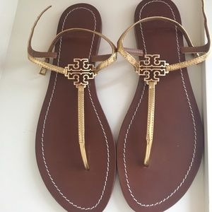 Tory Burch Gold Sandals