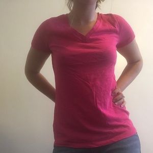 Mossimo Pink V-Neck Tee