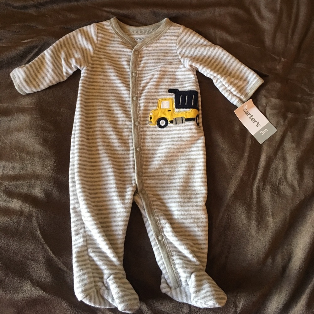 Carter's footie pajama. 3 M