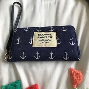 Sloane Ranger anchor wallet