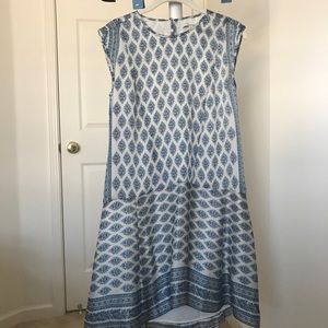 Silk print dress