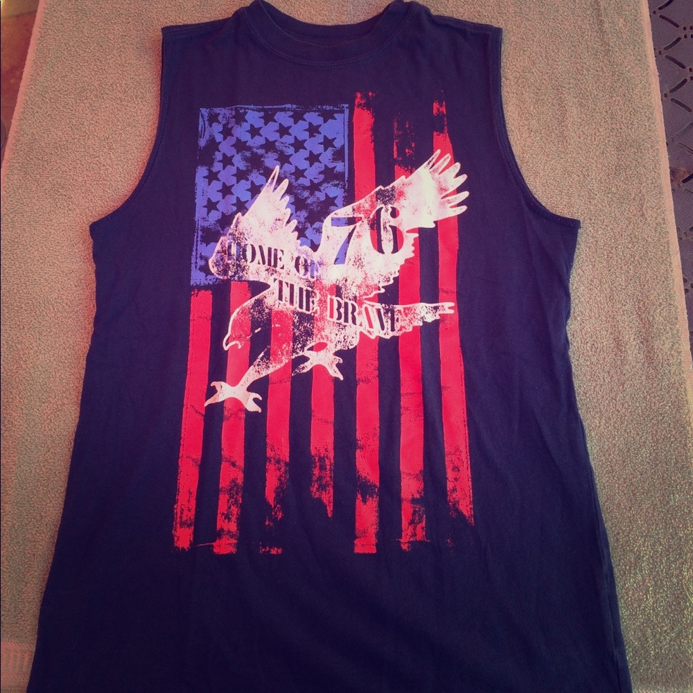 USA - Home of 76 The Brave sleeveless shirt