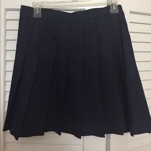 American Apparel Tennis Skirt Navy