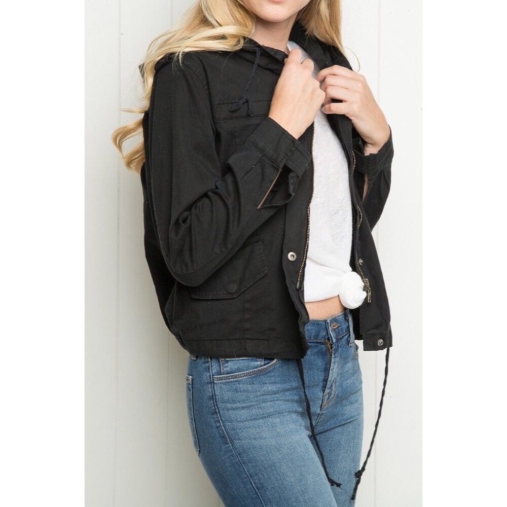 - Sold - Brandy Melville Black Hailey Jacket