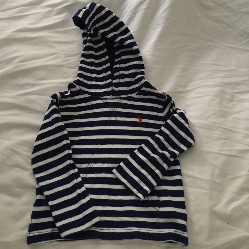 Boys Ralph Lauren Pique Hooded Pullover