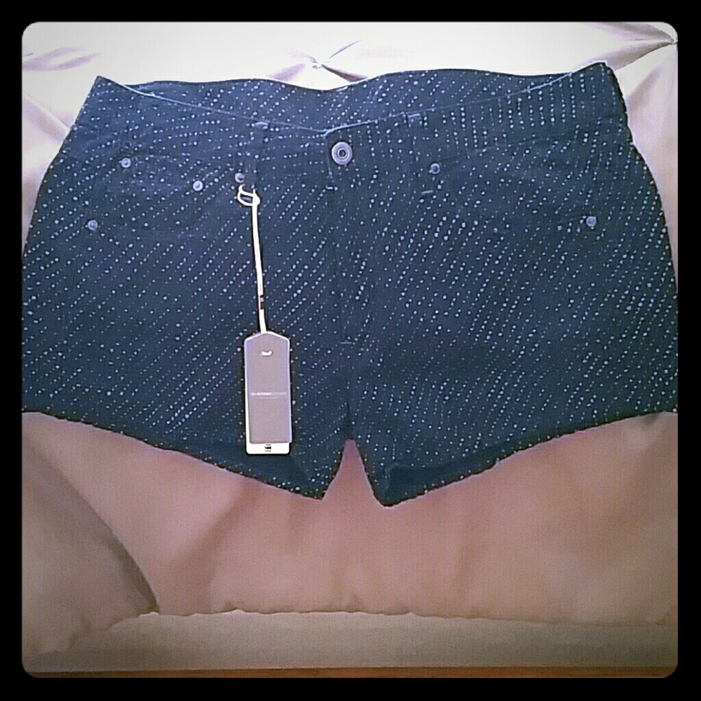 G-Star 3301 Boyfriend Rinsed Denim Shorts, New, 29