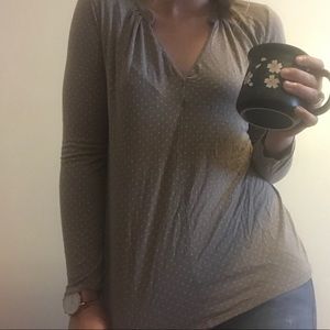 Old Navy Long-Sleeved Polka Dot Tee