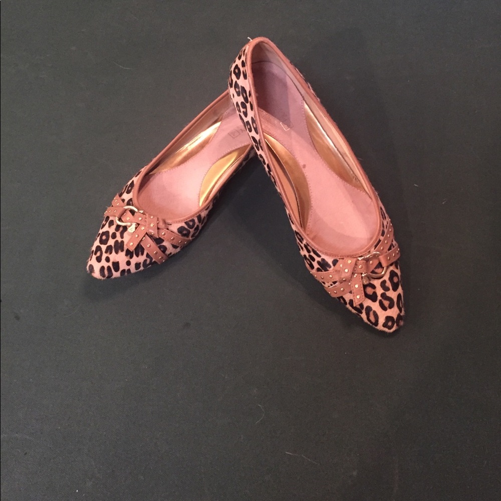 Sperry Leopard print flats size 10 M