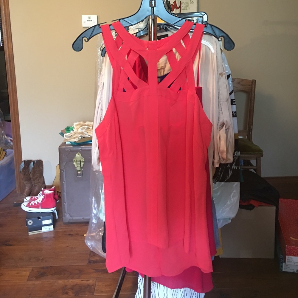 BCBG Strappy Blouse