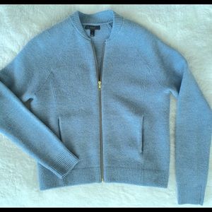 J.Crew Soft Blue Bomber Jacket - New w tags SZ S