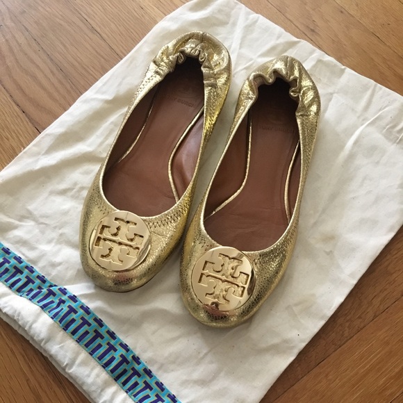 Tory Burch Shoes - Gold Tory Burch flats