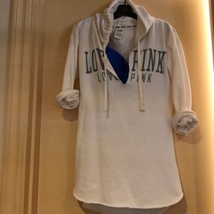 Pink Hooded V - Pull Over