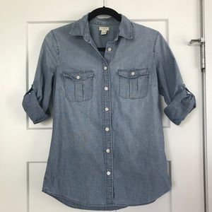 SOLD-J Crew Chambray Shirt