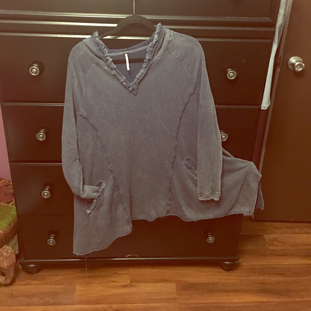 Free People Poncho Sweater/Sweatshirt
