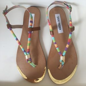 Steve Madden multi colored sandals