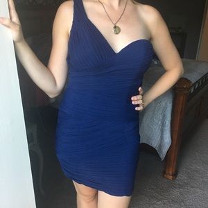 ❗️SALE❗️1 Shouldered Navy Blue Tight Fitted Dress