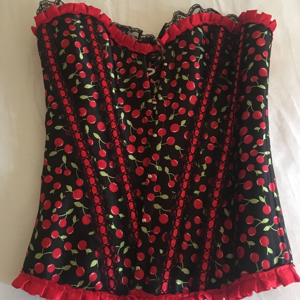 Adore Me Pin-Up Cherry Corset