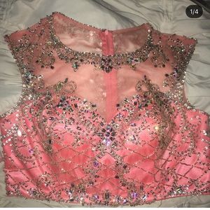 Two piece homecoming dress