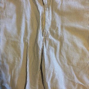 Men's seersucker blue/white 9" shorts