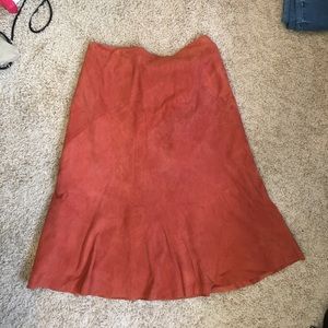 Harolds suede skirt