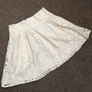 Nanette Lepore lace high waisted skirt