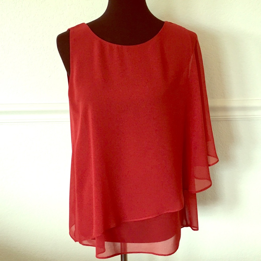 One-shoulder Flowy Blouse