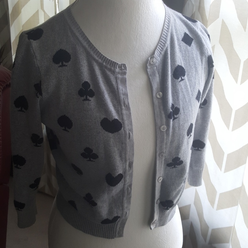Cropped 3/4 sleeve  cardigan