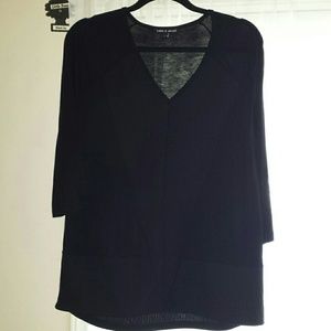 Cable & gauge black quarter sleeve shirt