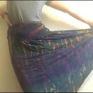Tie-Dye Maxi Skirt