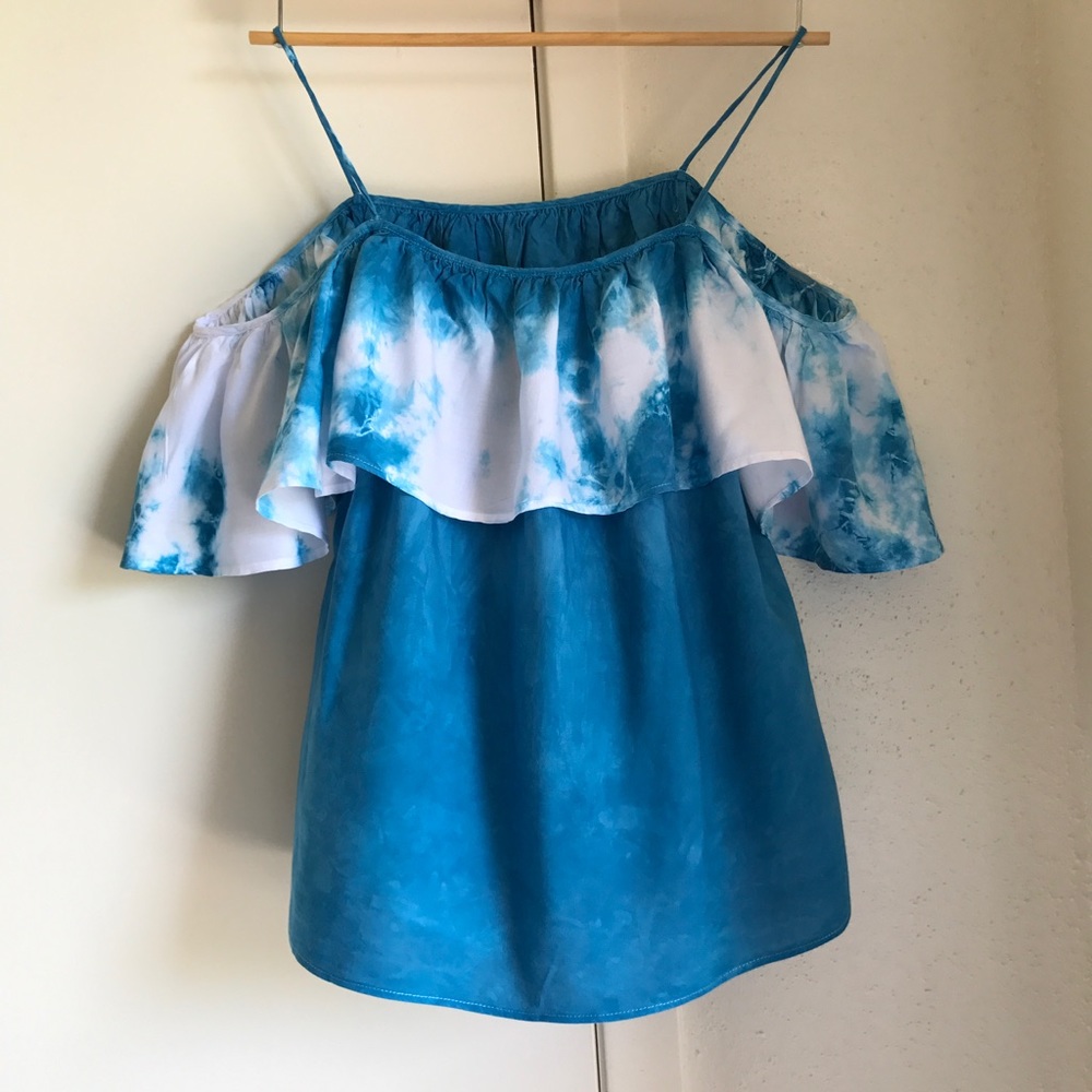 Tie dye Open shoulder top