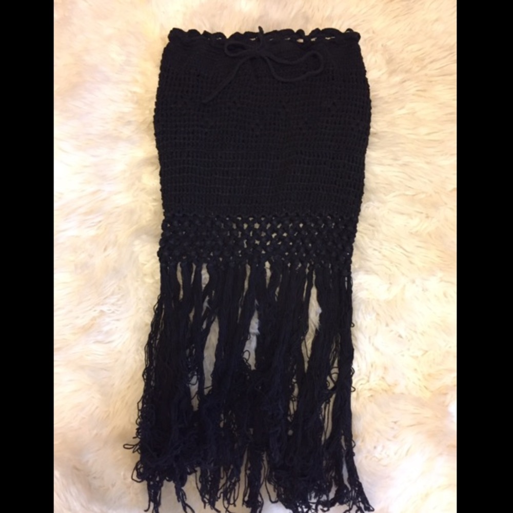 Tassel maxi skirt
