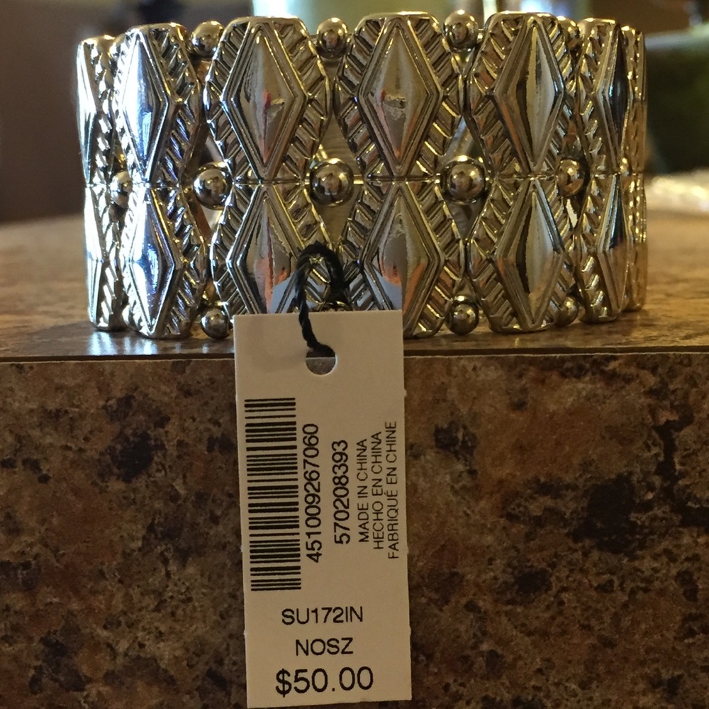 NWT White House Black Market Silver Bracelet