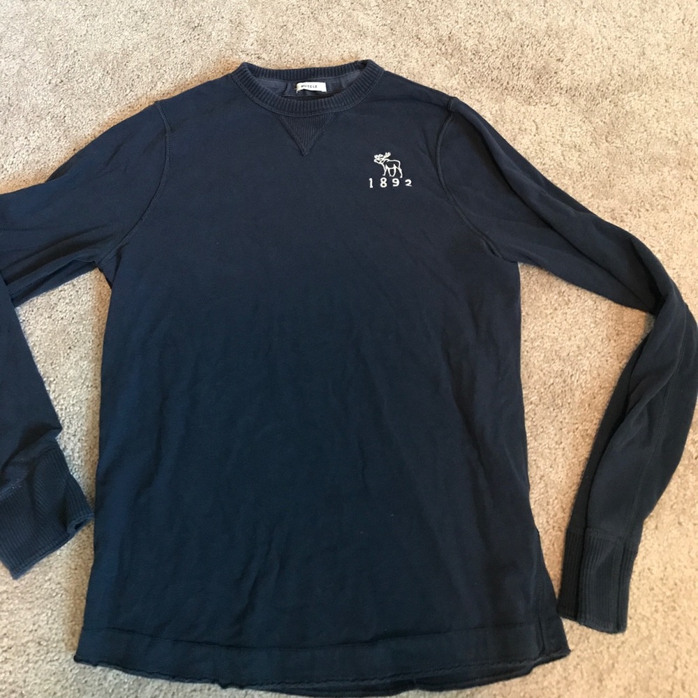 Reduced! Abercrombie Navy Long sleeve, Size XL