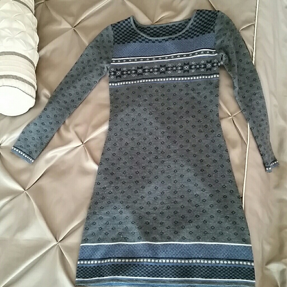 Krimson Klover Fair Isle Wool Dress, Athleta XS