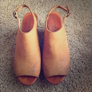 Lucky Brand Studded Wedges