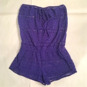 NWOT PINK by VS Swim Coverup, Strapless Romper