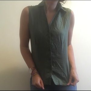 Jones New York Country Collared Linen Button Down