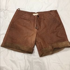 Anthropologie leather shorts