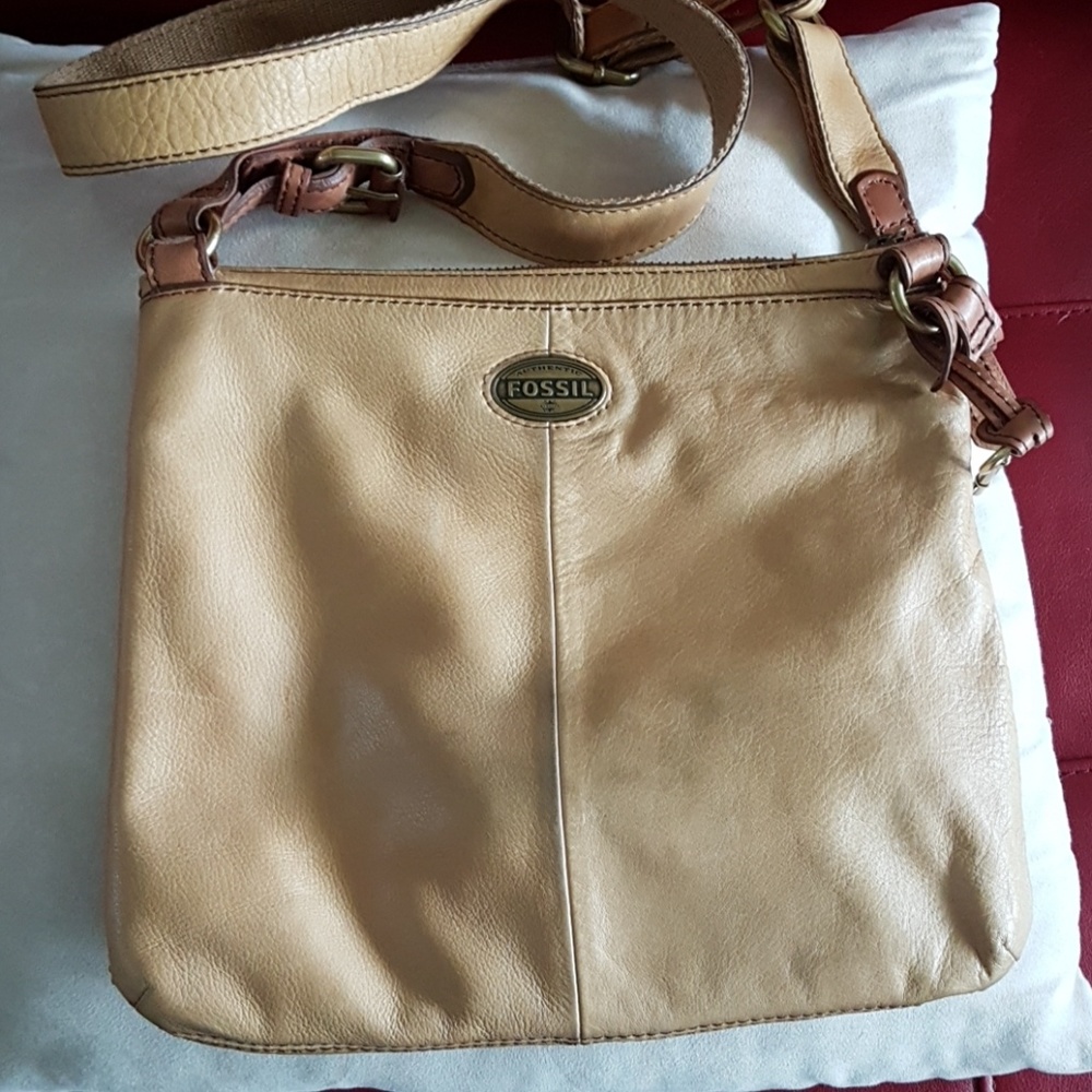 Fossil, leather crossbody purse