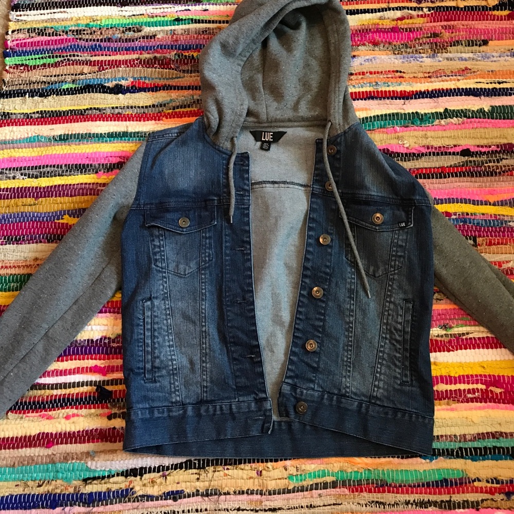 Blue jean cotton hoodie