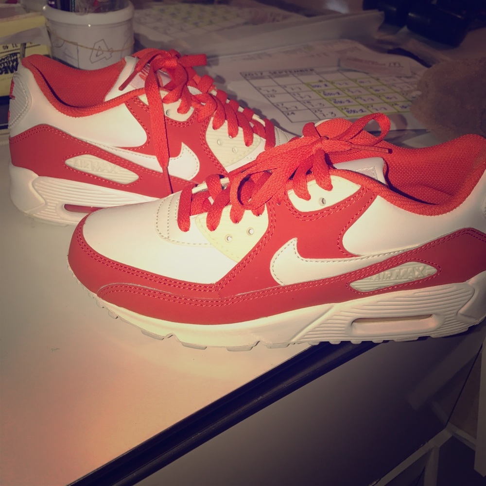 White&Orange air maxes