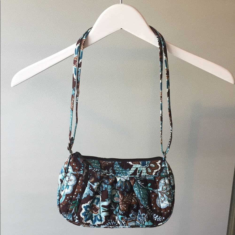 Vera Bradley blue and brown small purse and wallet