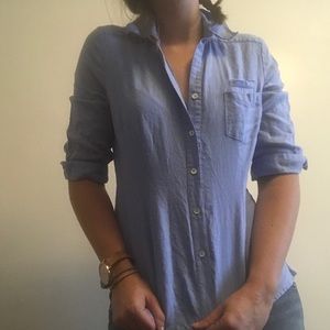 Carole Little Small Blue Button Down