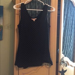 Black and gold beaded tank.