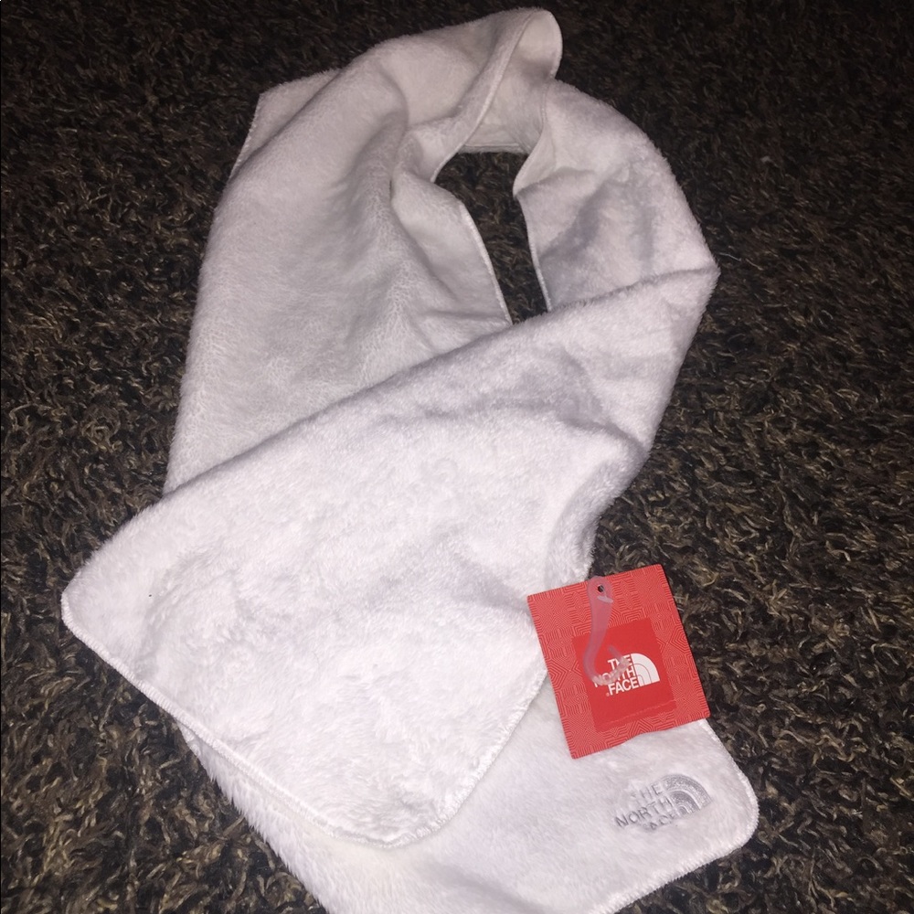 Fuzzy North Face scarf