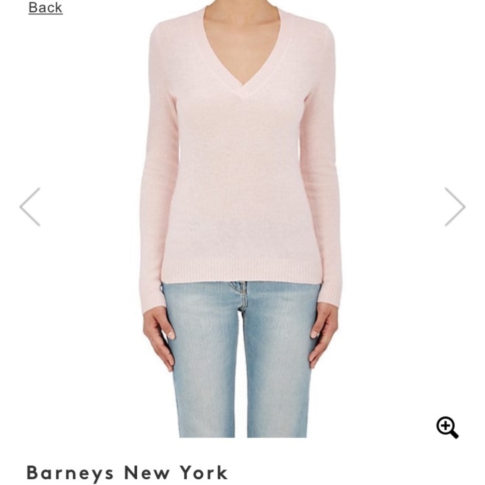Barneys NY Pink Cashmere Sweater NWT orig$325