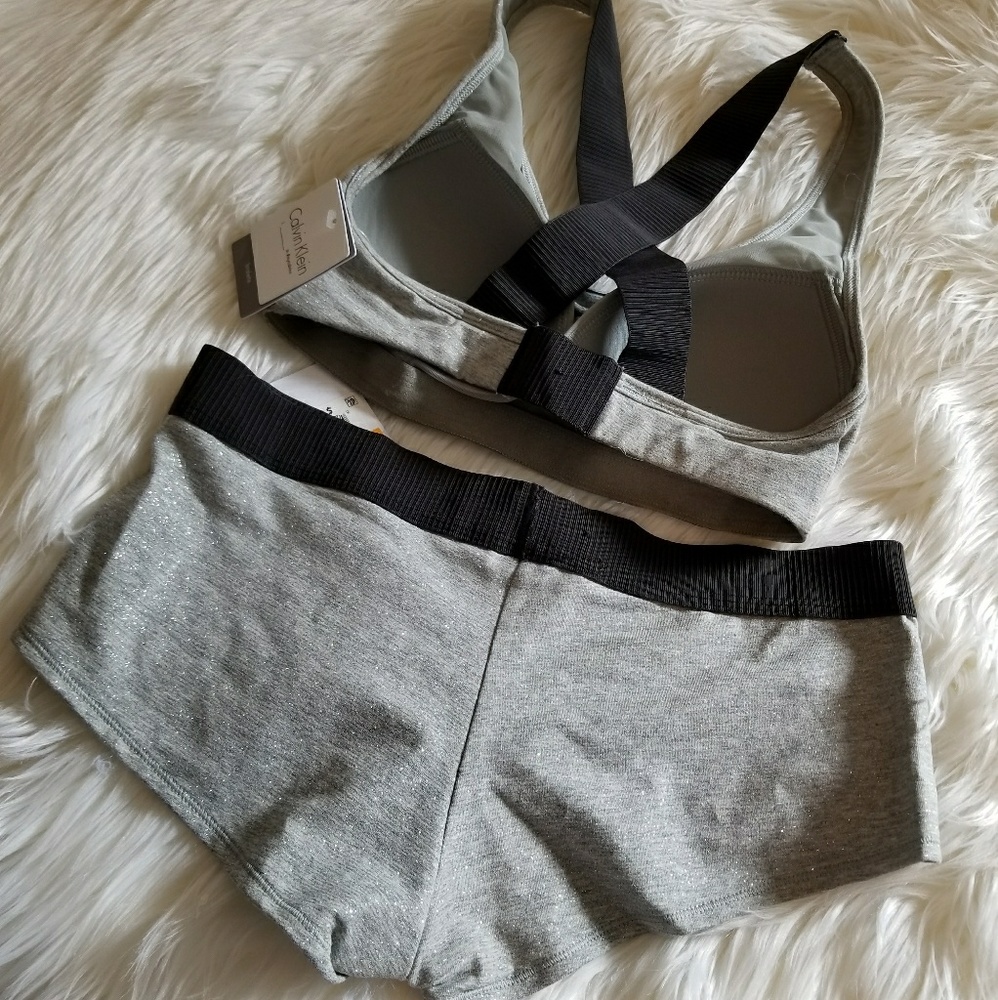 NWT* Calvin Klein Logo Bralette & Boyshort Set* - Picture 3 of 4