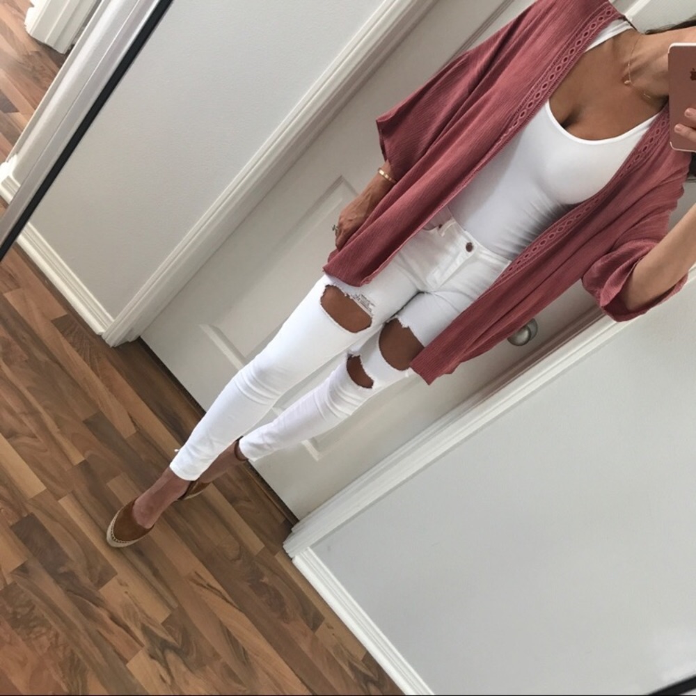 Rustic Mauve Beautiful Cardigan