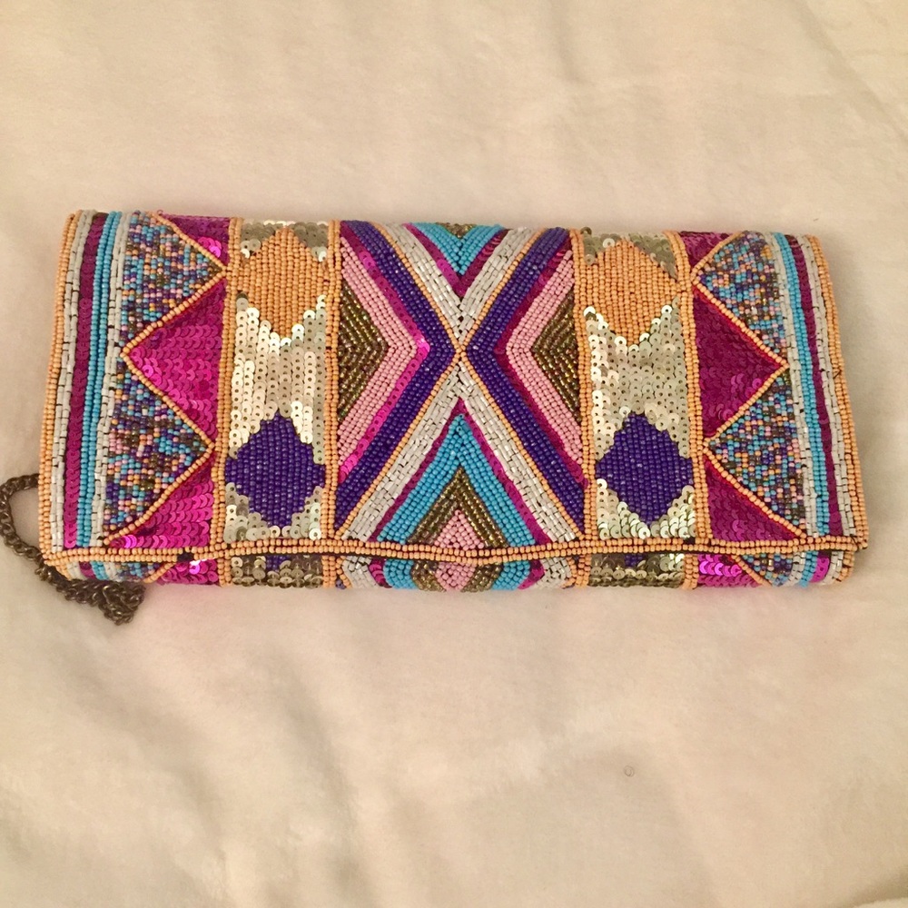 Big Buddha beaded clutch